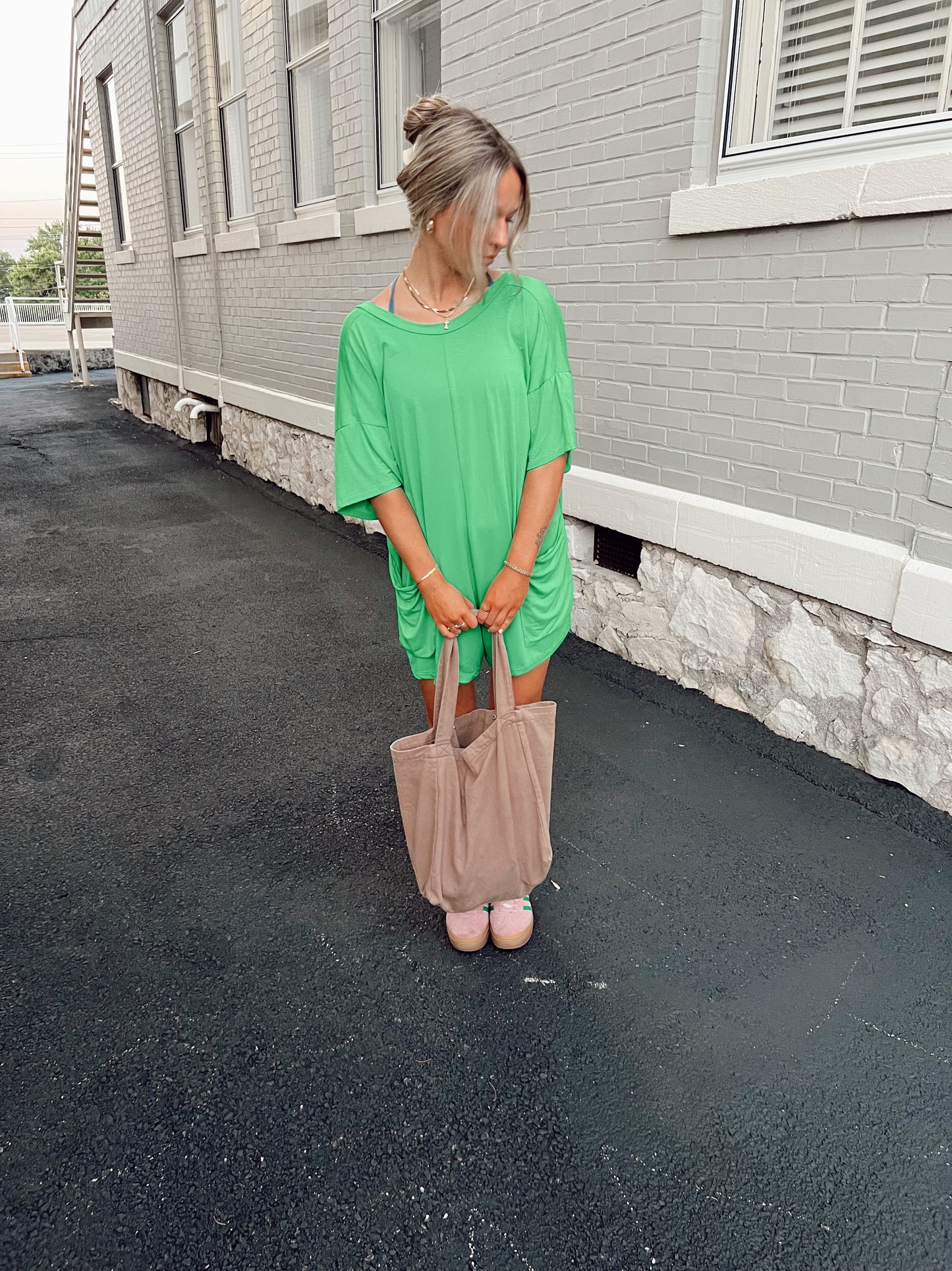 On The Go Romper - Green